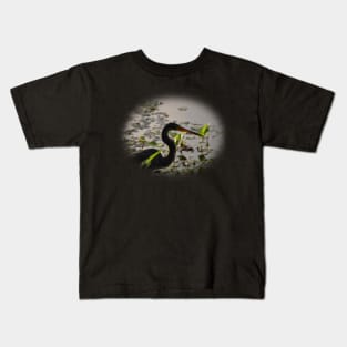 Tricolored Heron Kids T-Shirt